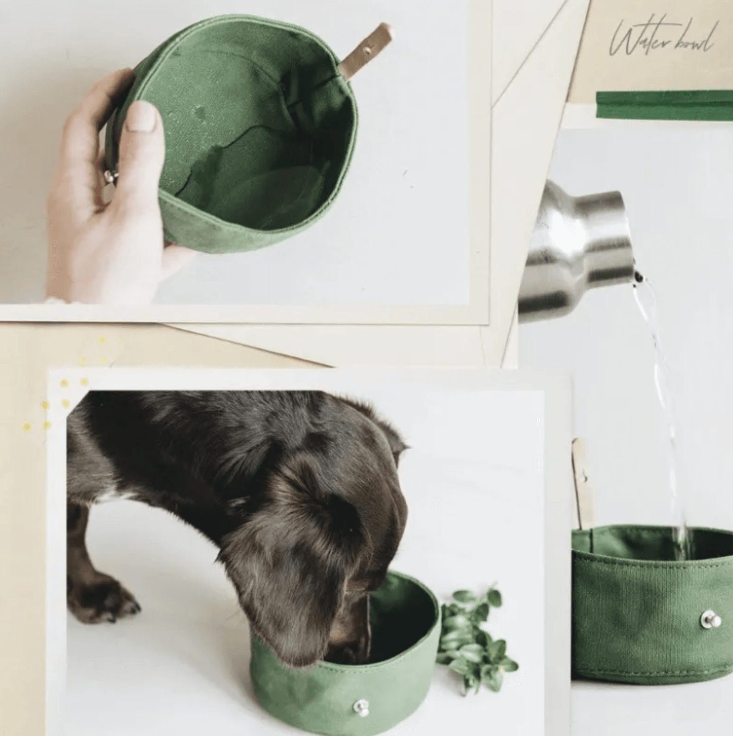 🐾 Bol Pliable en Toile – Hydratez Votre Chien Partout 🌍