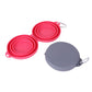 Gamelle double pliable en silicone pour chien et chat