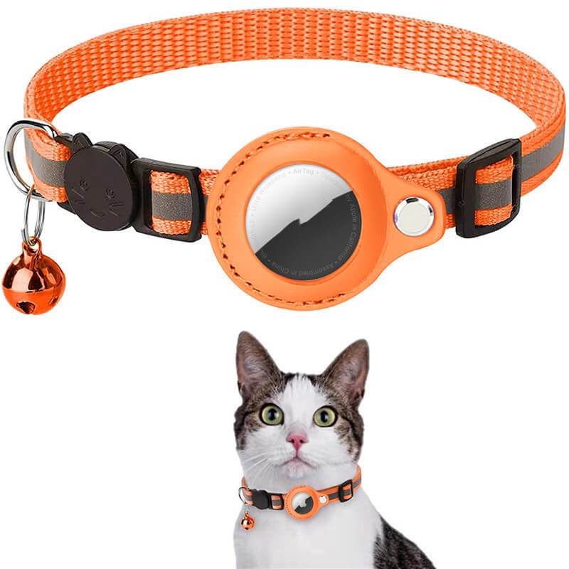 Collier Chat AirTag (non inclus) - Ne Perdez Plus Jamais Votre Félin !