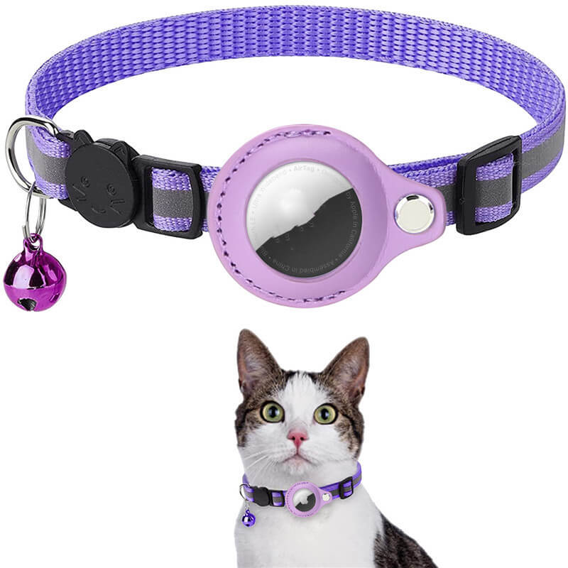 Collier Chat AirTag (non inclus) - Ne Perdez Plus Jamais Votre Félin !
