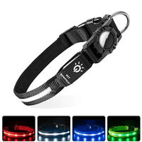Collier LED intelligent avec support AirTag intégré